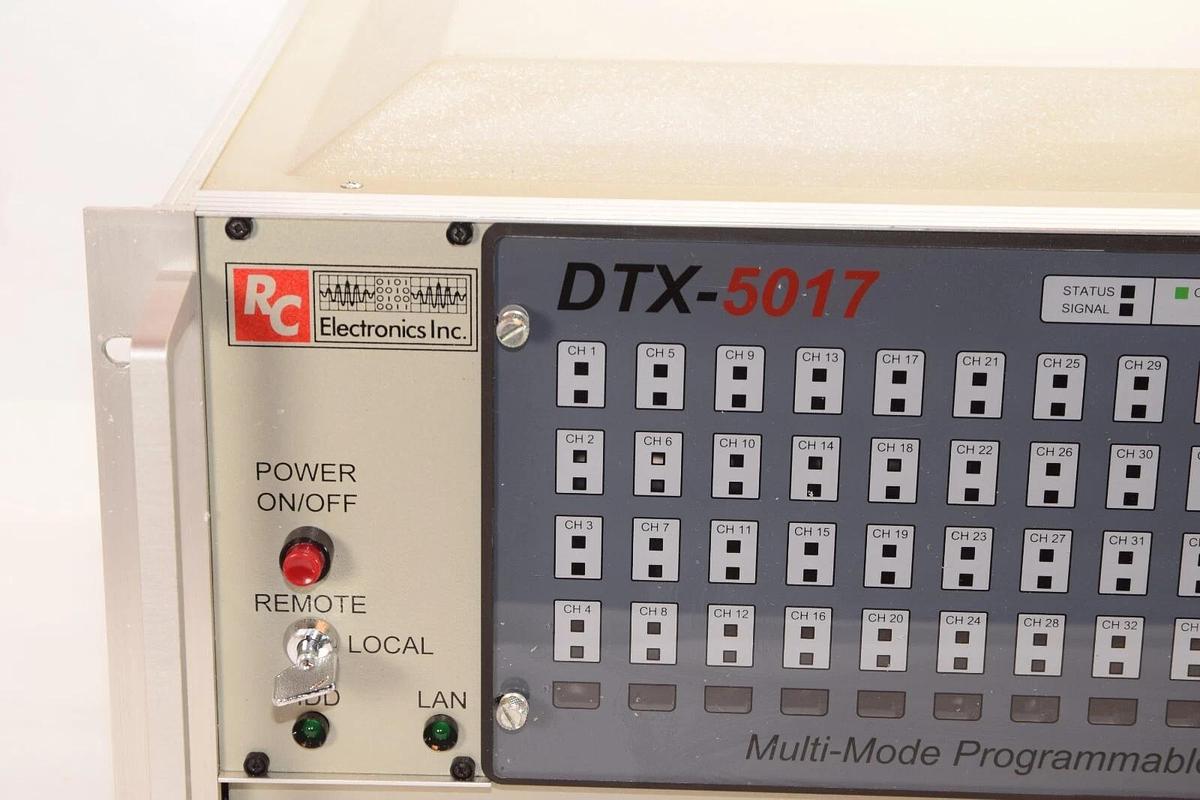 Used RC Electronics DTX-5017LE DTX-5017 64 Multi Mode Prog Channel Signal Conditioner