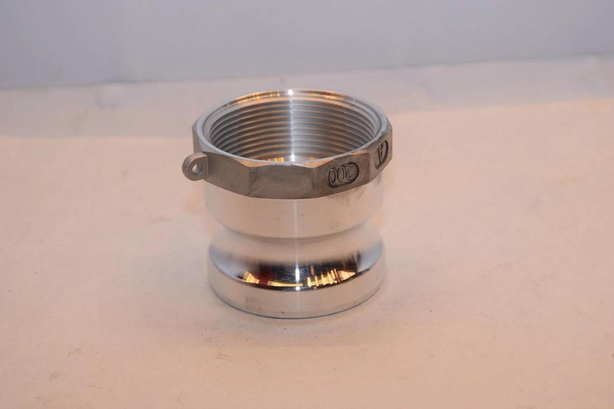 (NEW) GLOXCO A200 X0027PARMN 2" Type A Camlock Female NPT xMale Adapter Aluminum