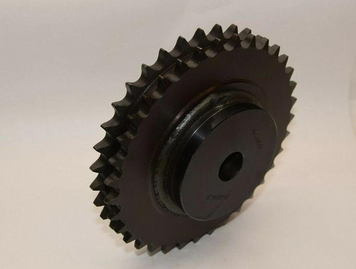 (NEW) TRI-CLOVER D50B35 35 Teeth 15/16" Bore Double Row Sprocket