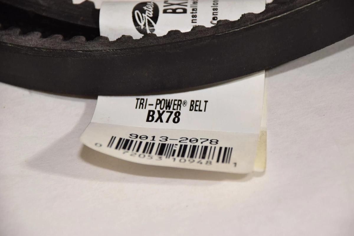 Used (NEW) GATES BX78 , BX-78 , BX 78 , 9013-2078 Tri-Power Cog V-Belt USA