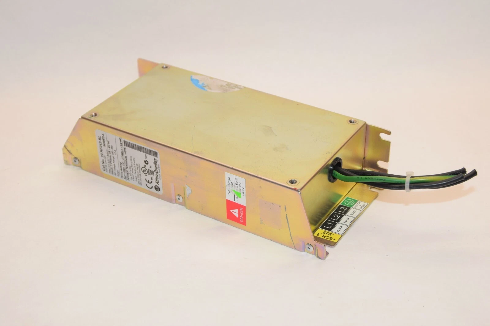 Used ALLEN BRADLEY 22-RF012-BL Series A 3PH 48-63Hz 12A 380/480Vac Line Filter