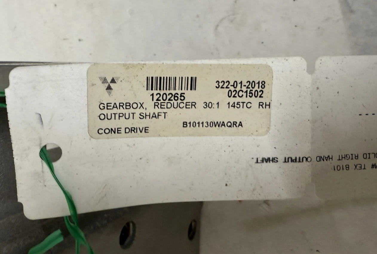 Cone Drive B101130 WAQRA, Gear Box Ratio 30:1, B101130 WAQRA B101130WAQRA (New)