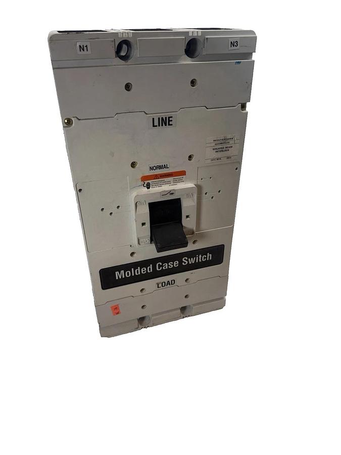 Used Cutler Hammer Molded case switch HMDL3800F MDL HMDL 800A 800Amp frame for ATS WB