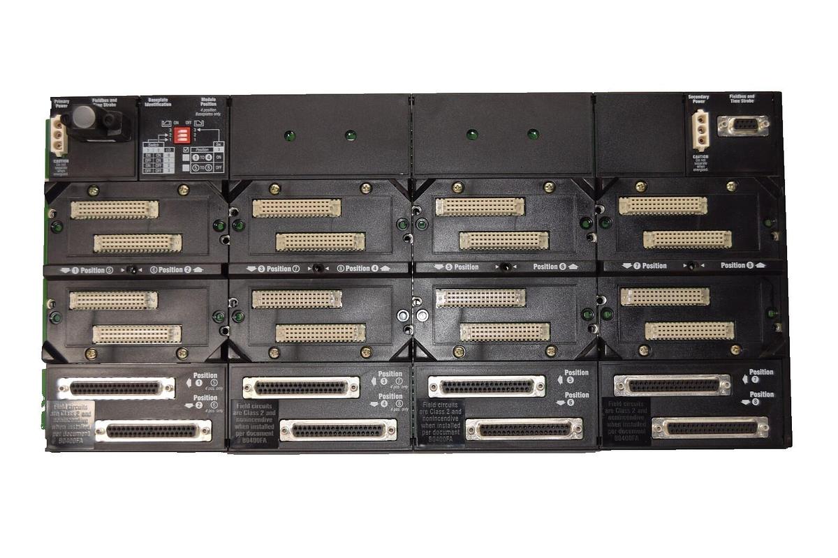 Used FOXBORO INVENSYS I/A Series Din Mounted Modular Baseplate Rack P0926JM 0A RY0830