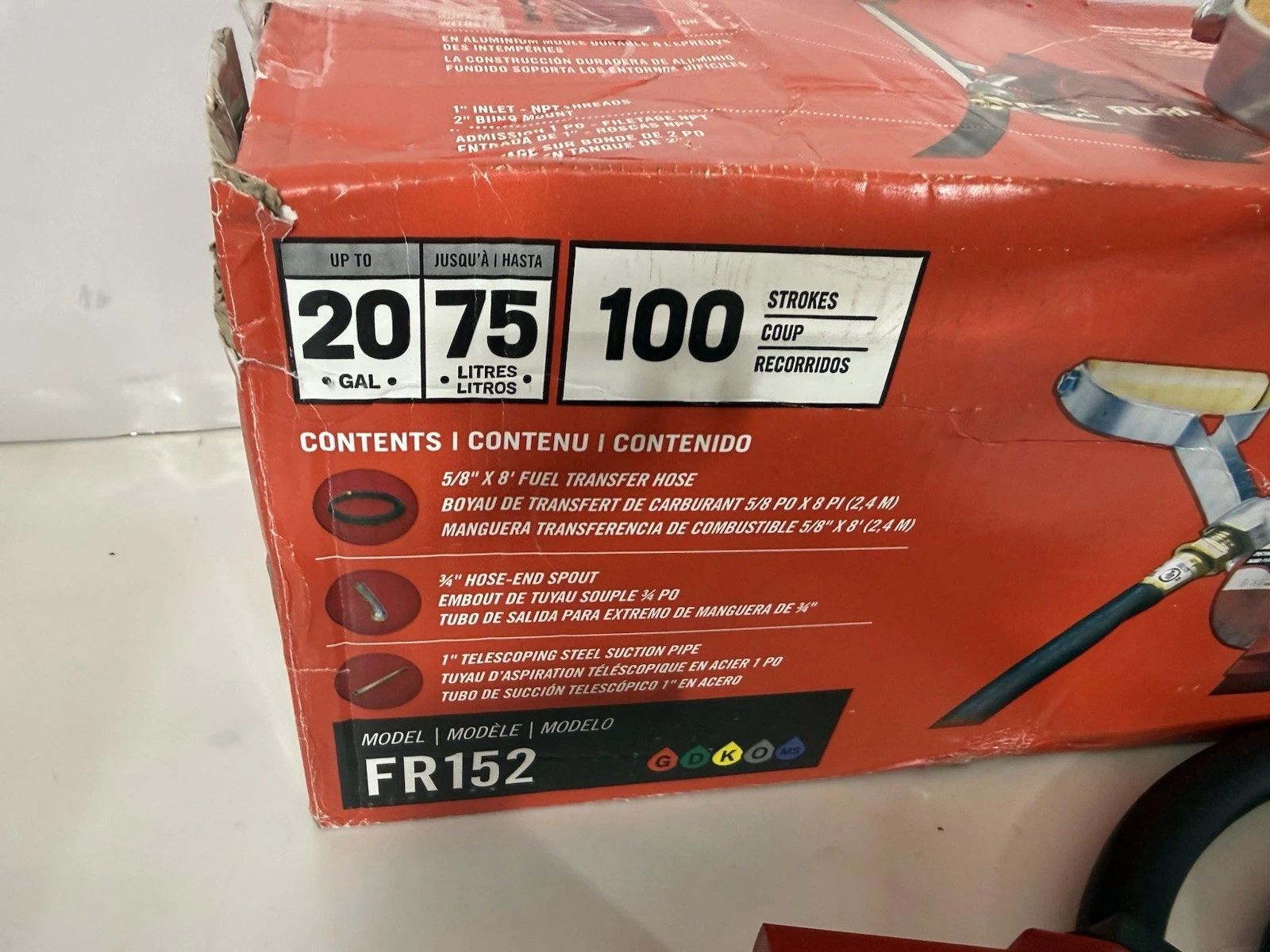 Fill-Rite FillRite 5200 Series Piston Hand Pump Hose & Nozzle FR152 20Gal (NEW)