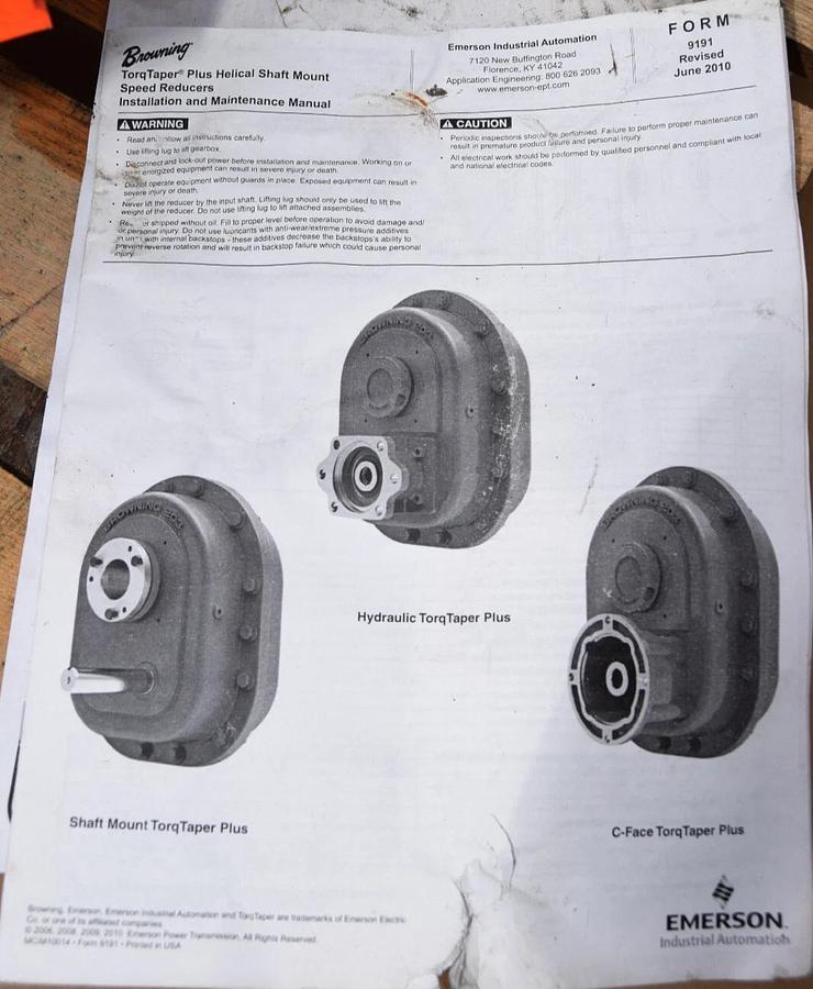 Browning Shaft Mounted Gearbox Gear Box Speed Reducer 215 215SMTP25 24.9  NOS