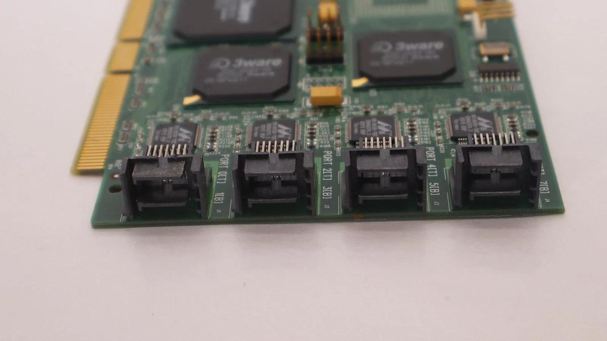 Used 3Ware 8-Port Sata  PCI-X Card (SERVER CARD) (USED)