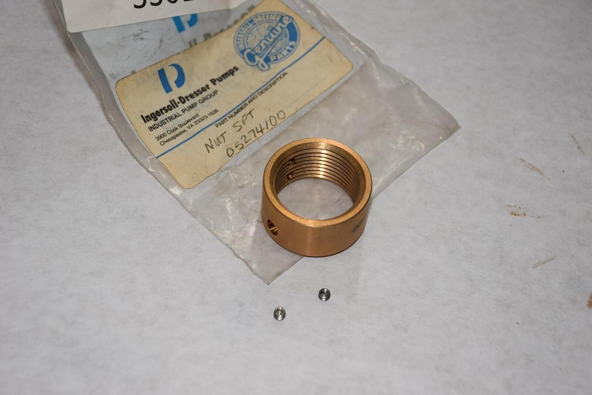 NEW INGERSOLL DRESSER 052741-00 05274100 NUT SFT