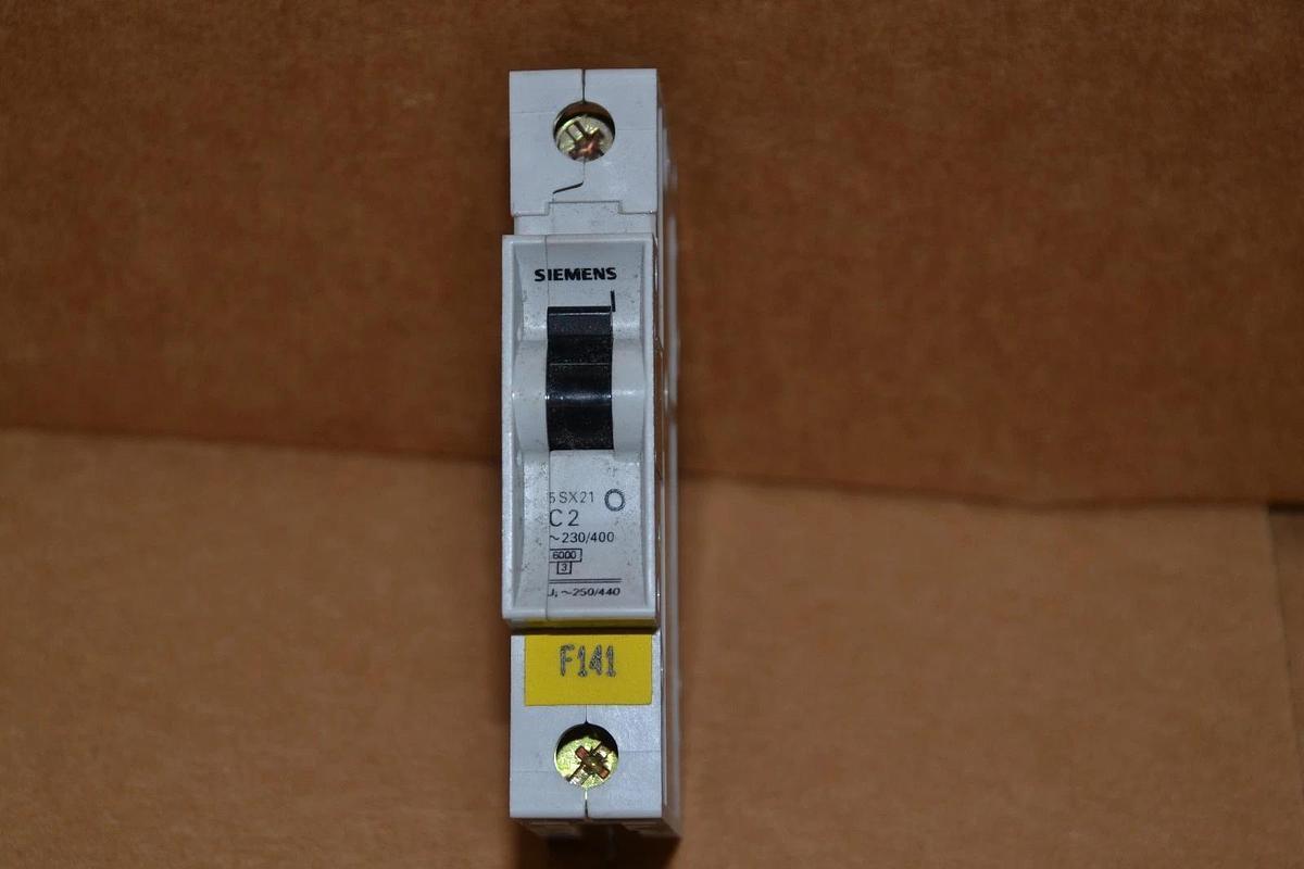 Used SIEMENS 5SX21 C2 277V 2A 1POLE CIRCUIT BREAKER