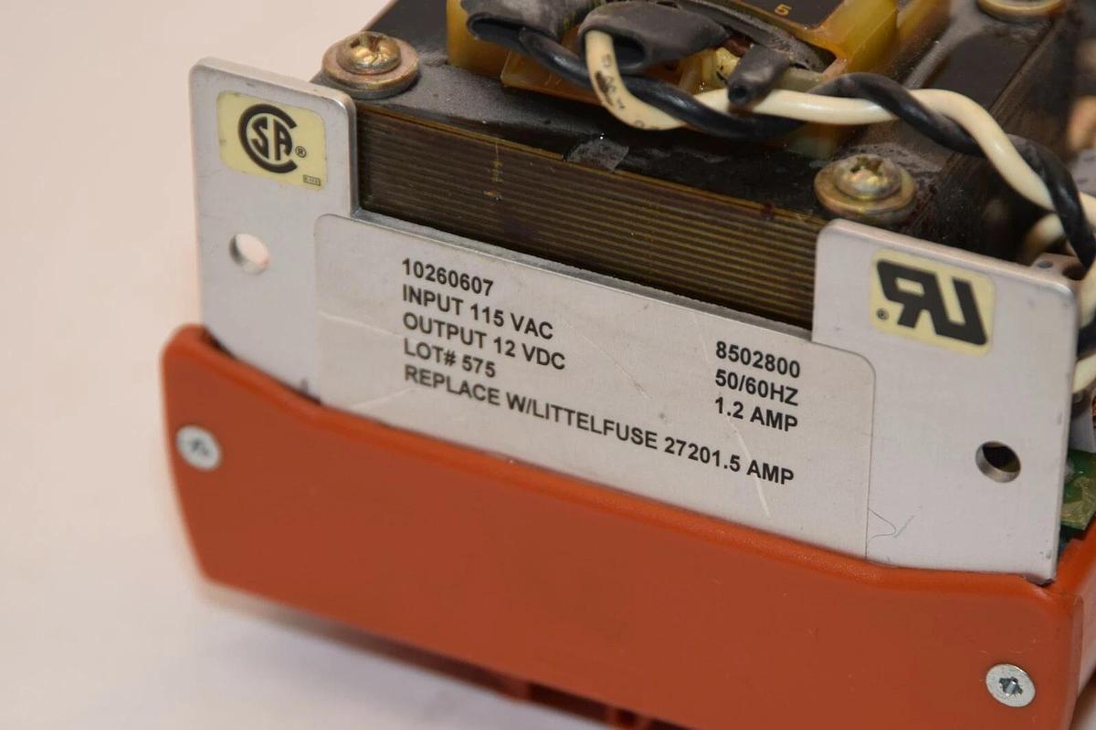 Used ENTRELEC 10260607 12 VDC 1.7 AMP 115 VAC 50/60 HZ Input 1.5A Power Supply