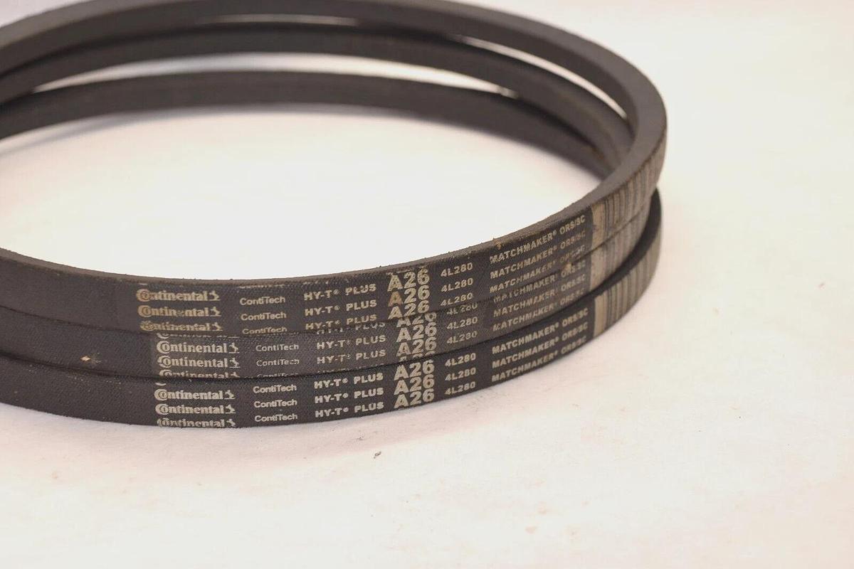 Used (lot of 3) Continental A26 V-belt 21042018 Matchmaker ORS/SC