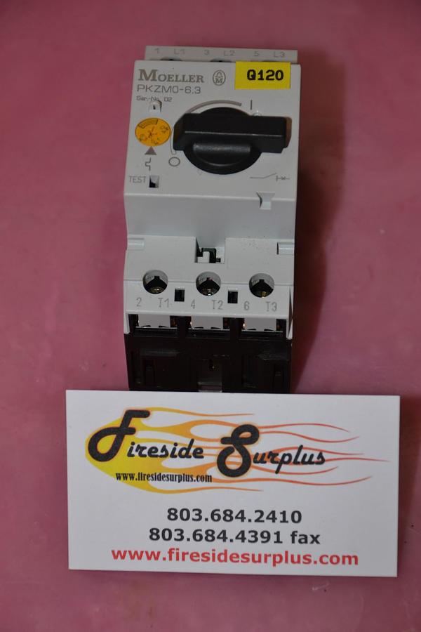 Used KLOCKNER-MOELLER RELAY MODULE PKZM0-6,3 PKZM0 6,3 PKZM063