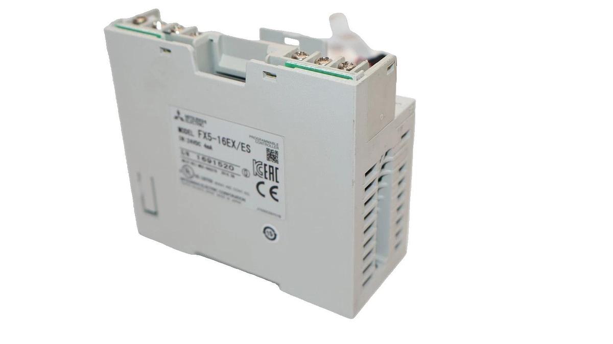 Used MITSUBISHI ELECTRIC FX5-16EX/ES , FX516EXES 24Vdc 4mA Prog. Controller *No Cover