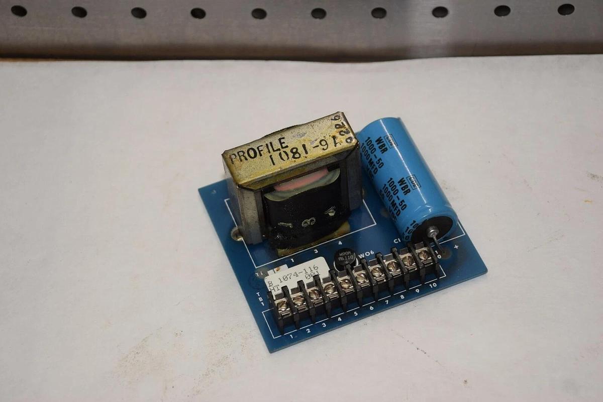 Used EMERSON 1074-116 B 1074-116 REV A POWER SUPPLY BOARD