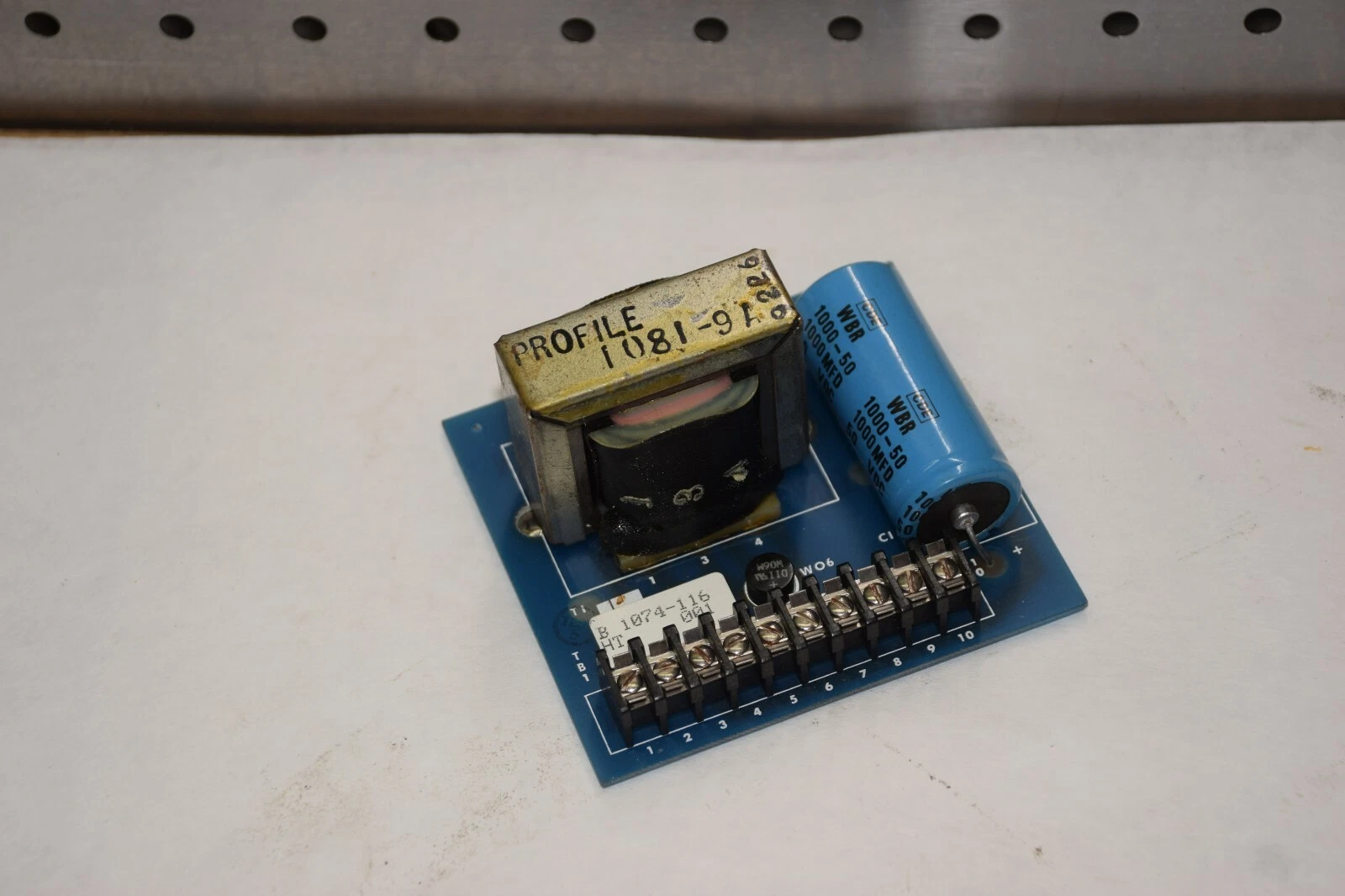 Used EMERSON 1074-116 B 1074-116 REV A POWER SUPPLY BOARD