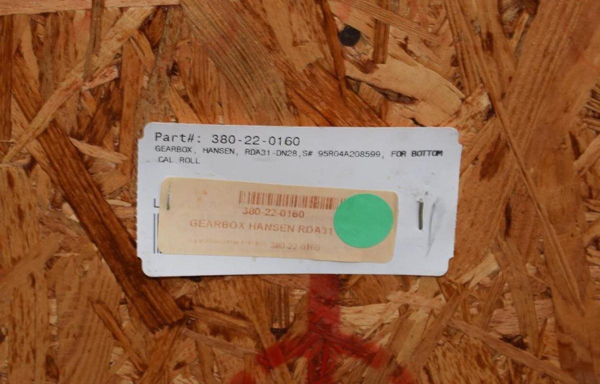 Hansen Gearbox Gear Box Reducer RDA31 ORI012416-RDA31-DN-28(DP) 28.267 R NOS