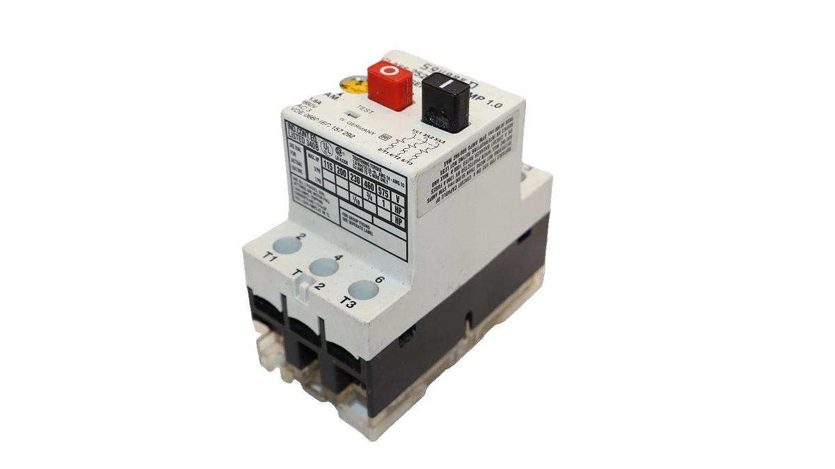 Used Square D 2520-MP 1.0 Series A 1.6A 660V 3P Manual Starter (Lot of 3)