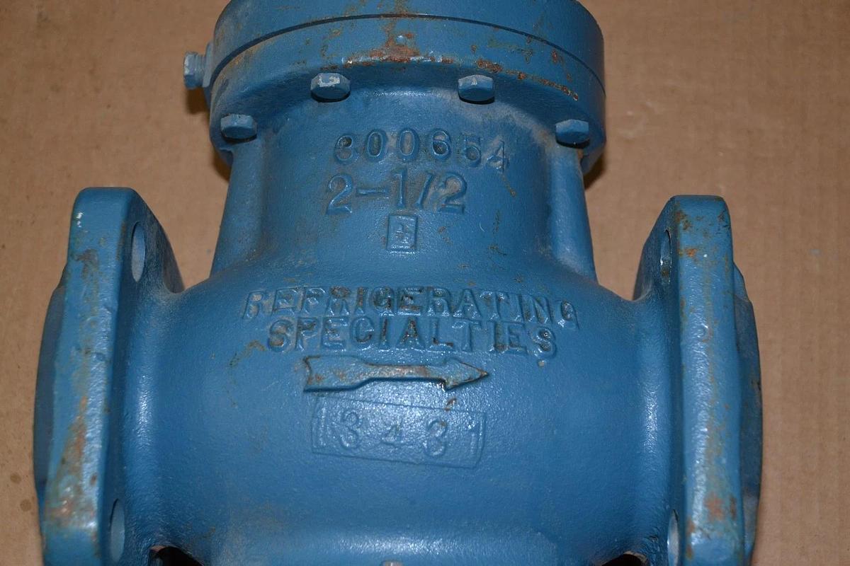 Refrigerating Specialties A4AL Valve 2 1/2" 2.5" 0-150psi NH3 R12 R22 R502 NEW