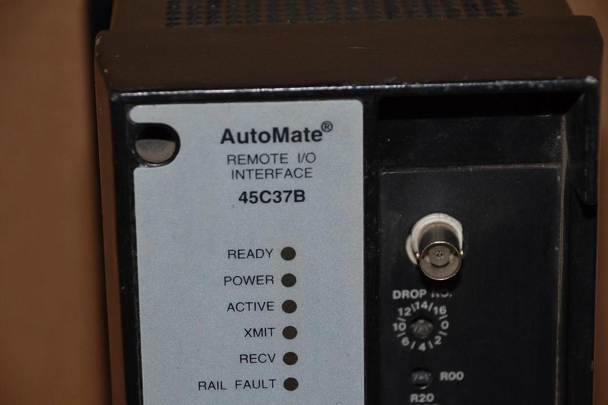 Used RELIANCE ELECTRIC 45C37B 120/240VAC 50/60Hz AUTOMATE REMOTE I/O INTERFACE