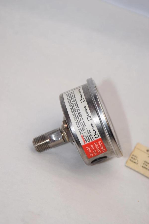 (NEW) ASHCROFT 63-1008-SL-02B-400# / KP-XLJ 63mm 0-400psi Pressure Gauge