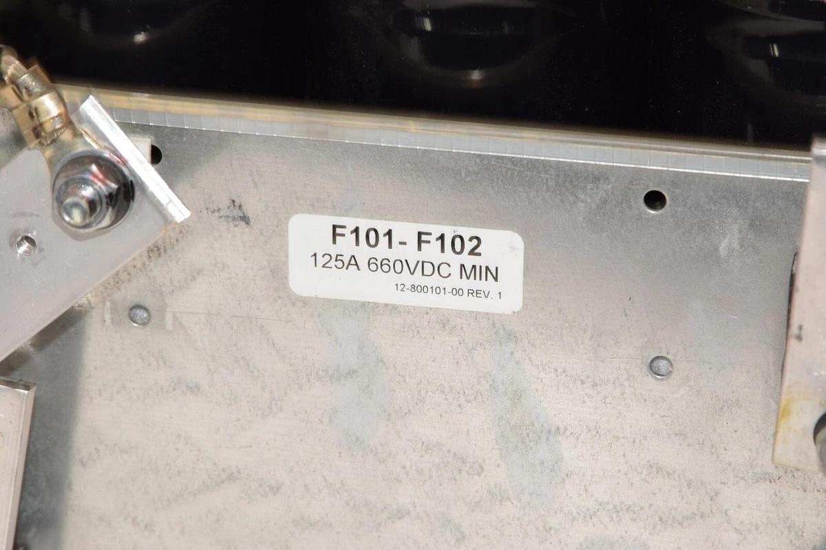 Used EMERSON /LIEBERT 02-796340-53 02/796340-53/3  F101-F102 125A 660V Capacitor Tray