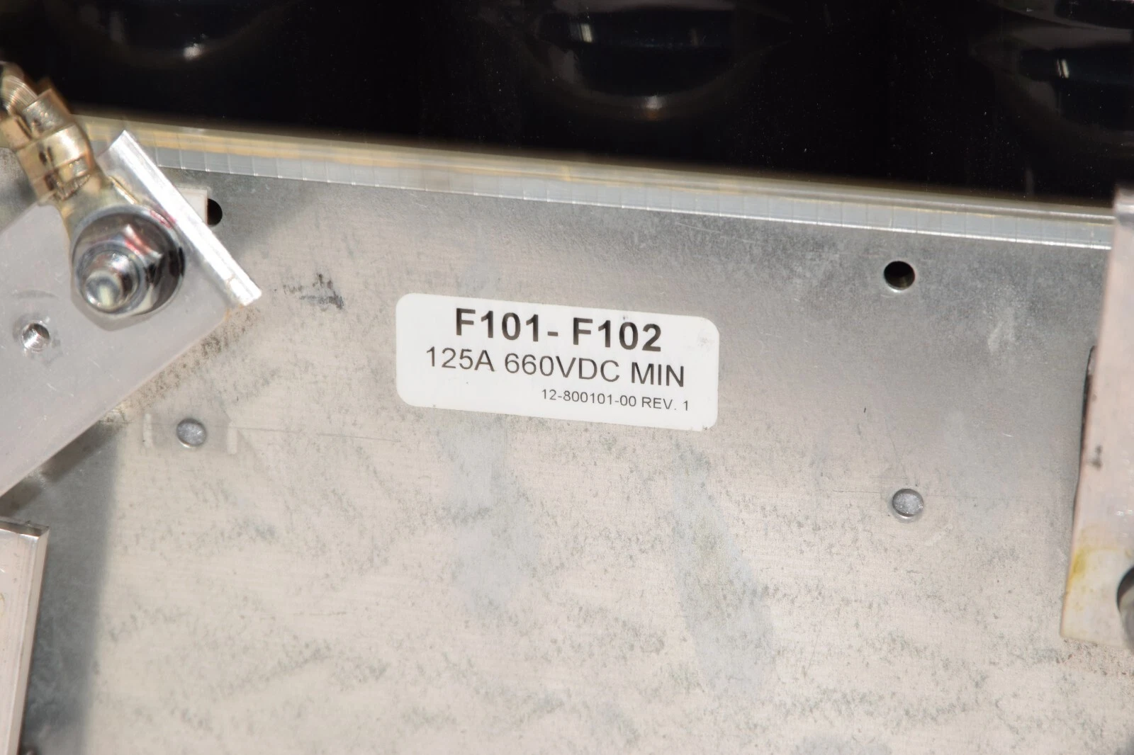 Used EMERSON /LIEBERT 02-796340-53 02/796340-53/3 F101-F102 125A 660V Capacitor Tray