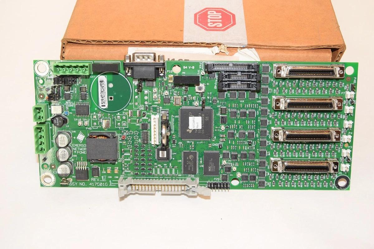 (NEW) EMERSON /LIEBERT 417501G1 Rev 17 Network + Power Circuit Board
