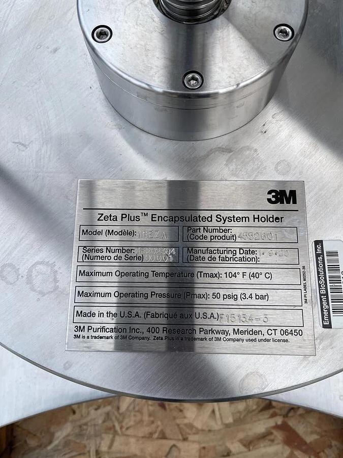 3M Purification Zeta Plus Encapsulated System Holder 16EZA Filter Filtration NEW