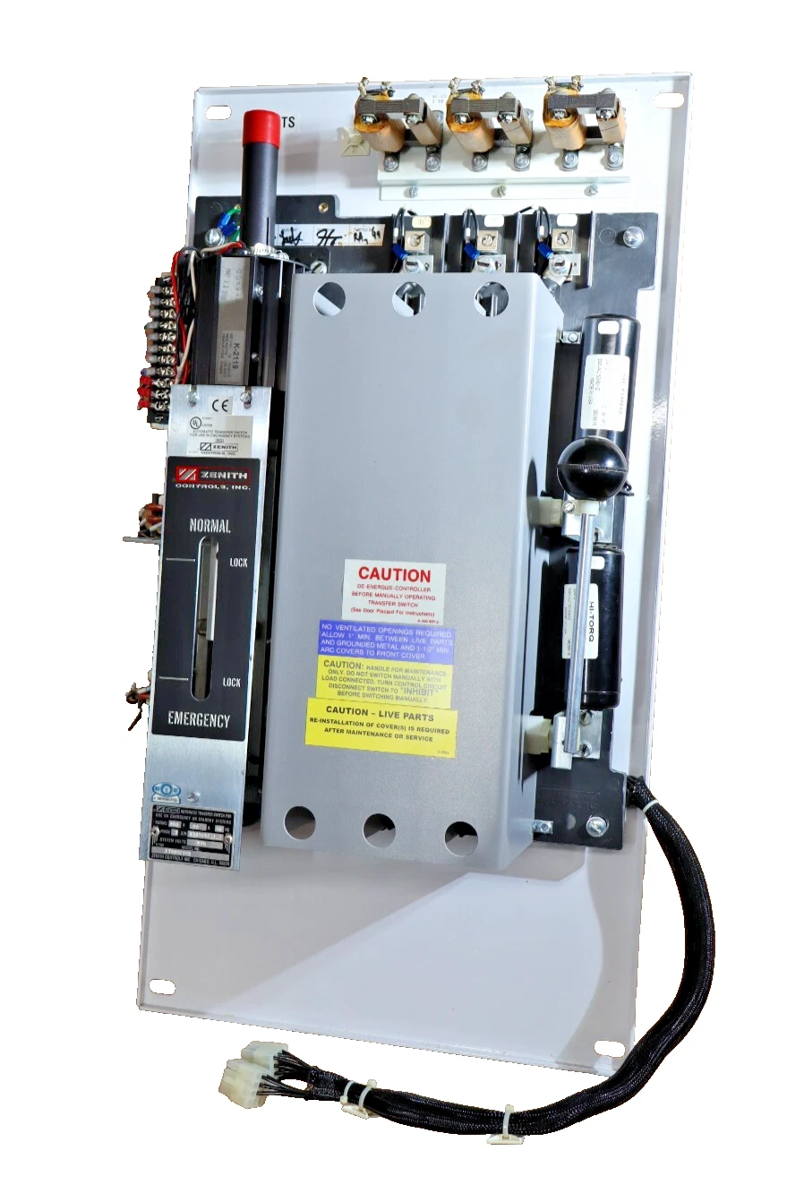 Used Zenith Automatic Transfer Switch ZTSH8EX-5 ZTSH8EX5 80a 80 Amp 480v 3ph K2119