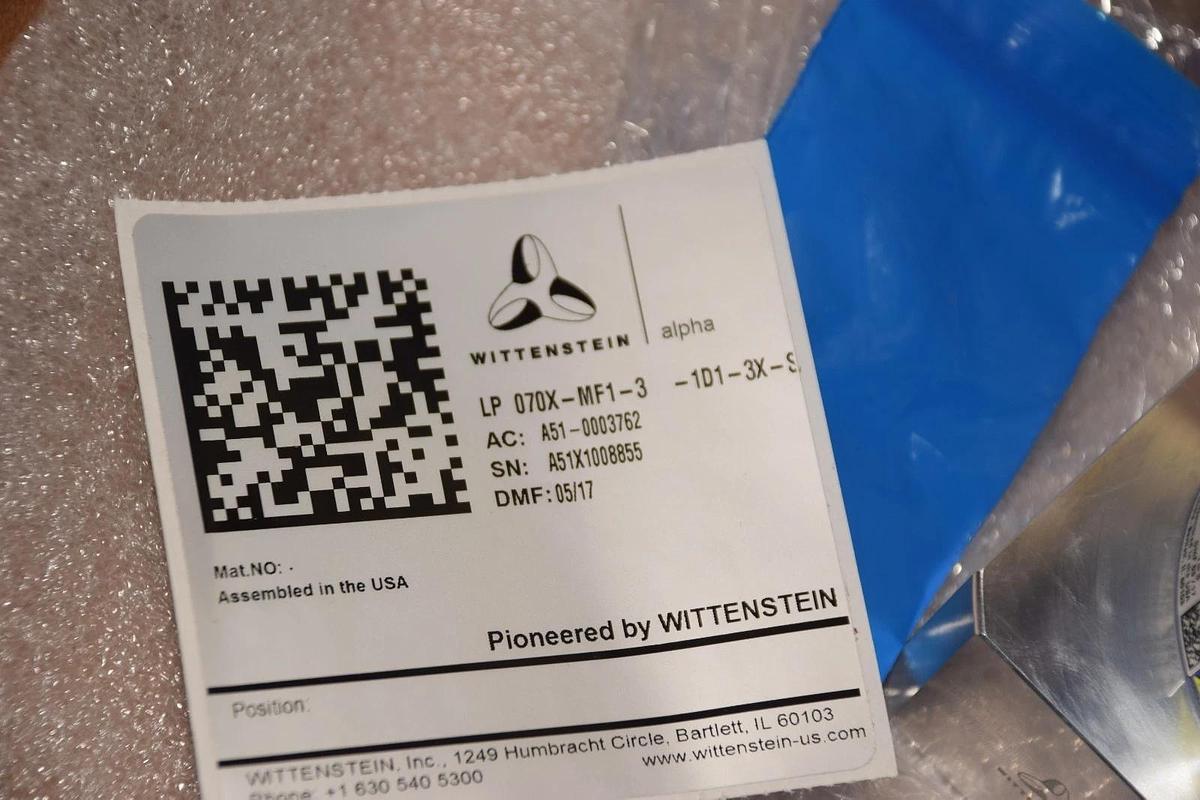 (New) Wittenstein Planetary Gearhead  LP 070X-MF1-3-1D1-3X-SPE   A52 A51-0003765