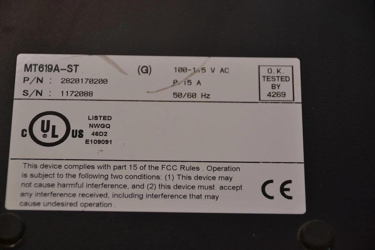 Used BLACK BOX T3-FOLD T3 FIBER OPTIC LINEDRIVER 724-746-5500 MT619A-ST 2820170200