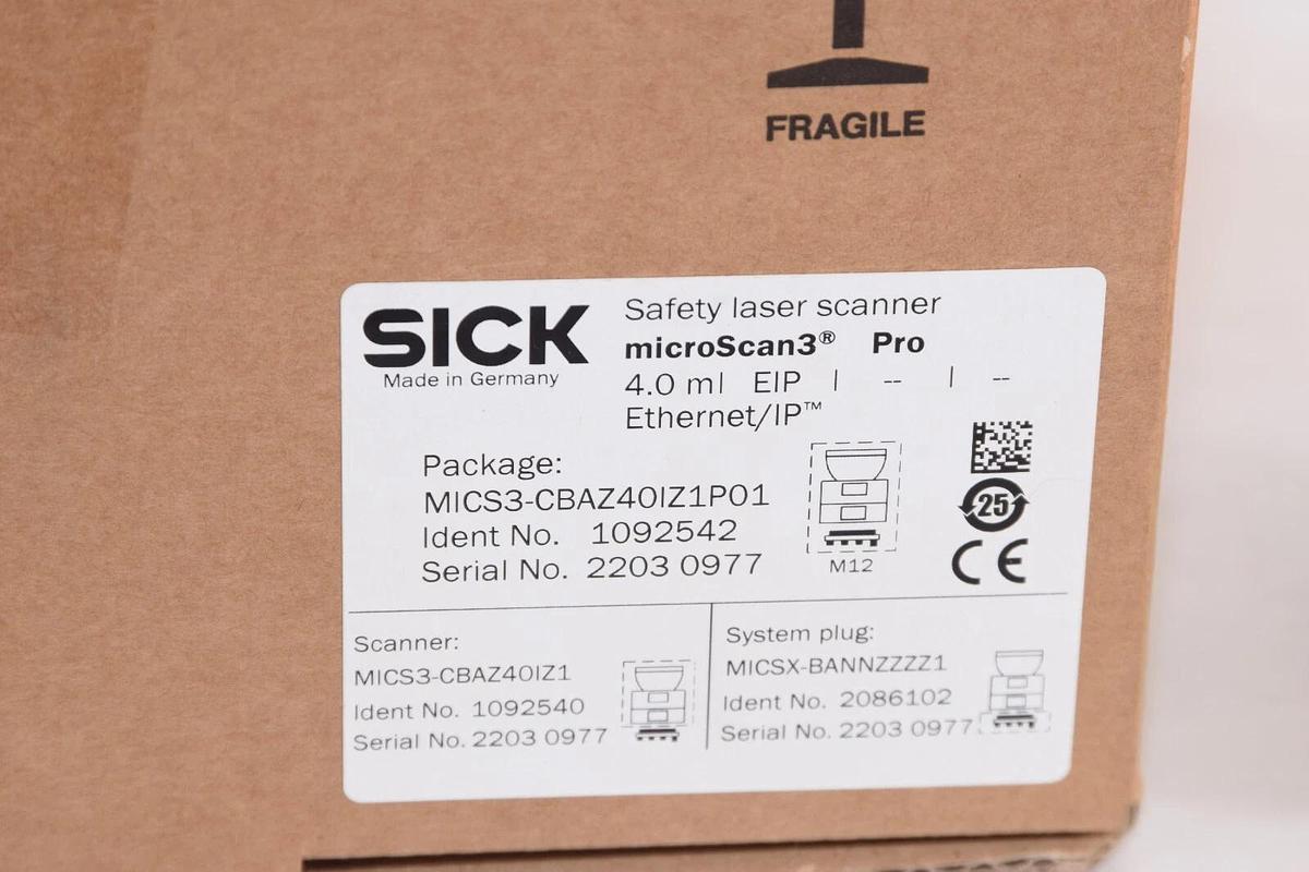 SICK MICS3-CBAZ40IZ1P01 MicroScan3 Pro Safety Laser Scanner (New)