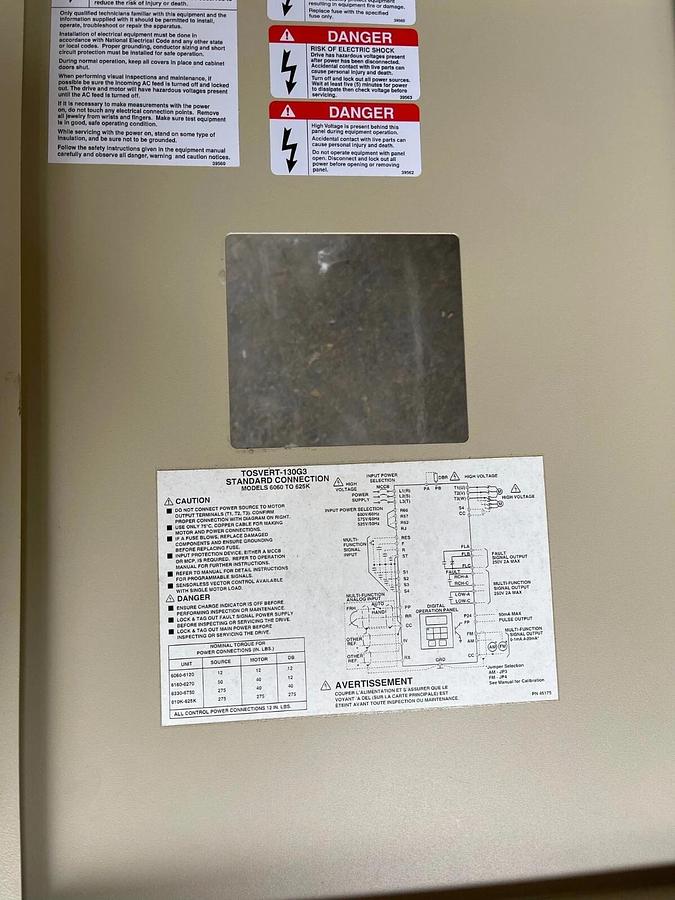 Used TOSHIBA VT130G3U6120 12kva 10hp 600v  3p Transistor Inverter Drive