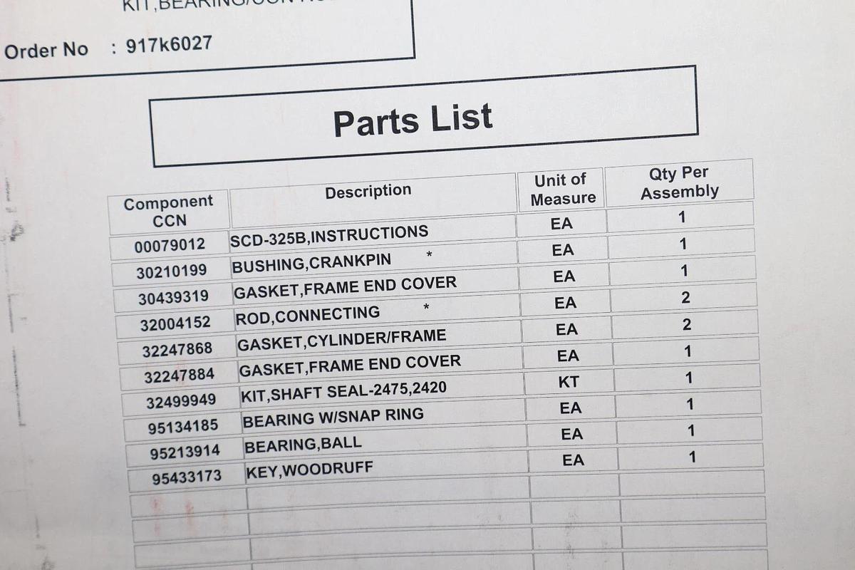 Ingersoll Rand OEM 32127391 Bearing Connector Connecting Rod Kit (NEW)