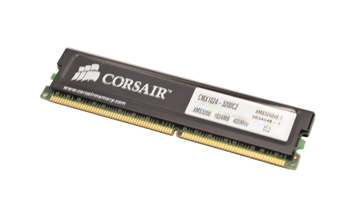 Used CORSAIR CMX1024-3200C2 1024MB 400MHz Memory (RAM)