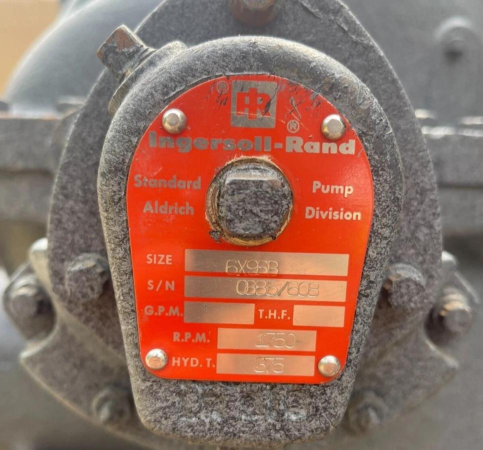 Ingersoll Rand GTB General Service Split Case Pump 6x9SB 1750rpm 6" (NEW)