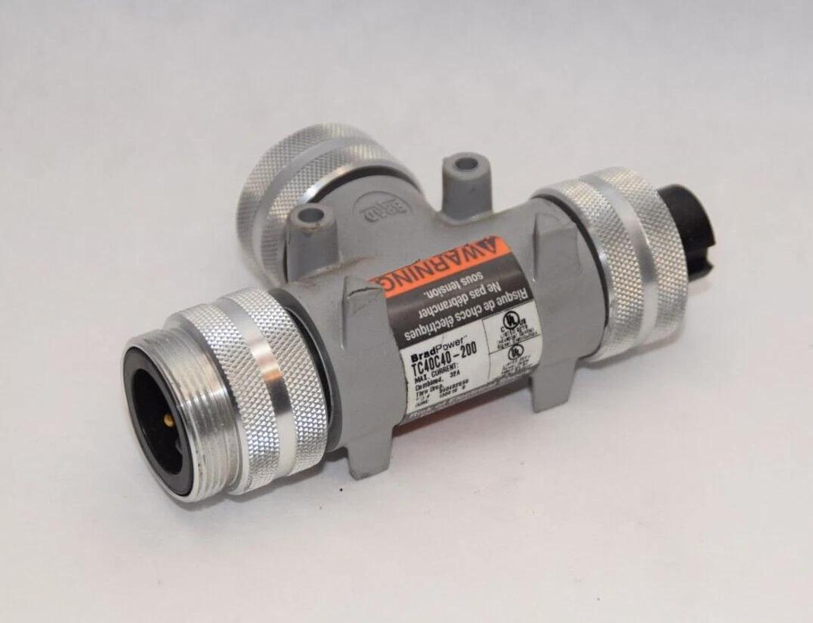 Used BRAD POWER TC40C40-200 32A Quick Connect Tee Assembly