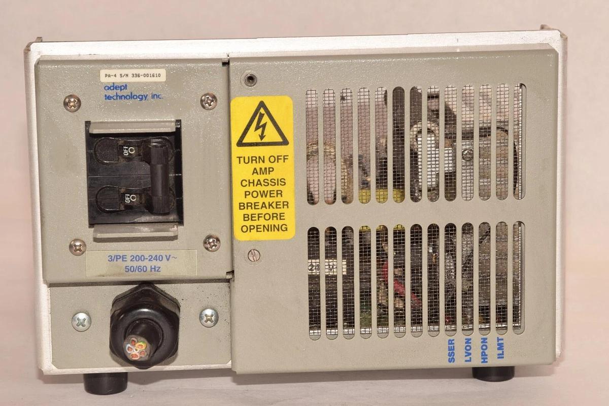 Used ADEPT 10336-15350 , PA-4 200-240V 50/60Hz Power Supply Module