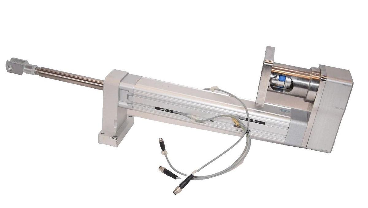 Used FESTO DNCE-40-200-BS-"12.7"P-Q Size 40 200 Stroke  Electric Piston Rod Cylinder