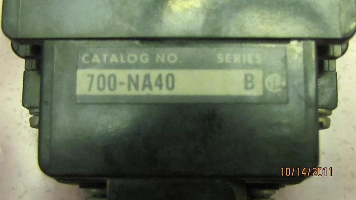 Used Allen Bradley Overload Relay 700-NA40 700 NA40 700NA40 120V