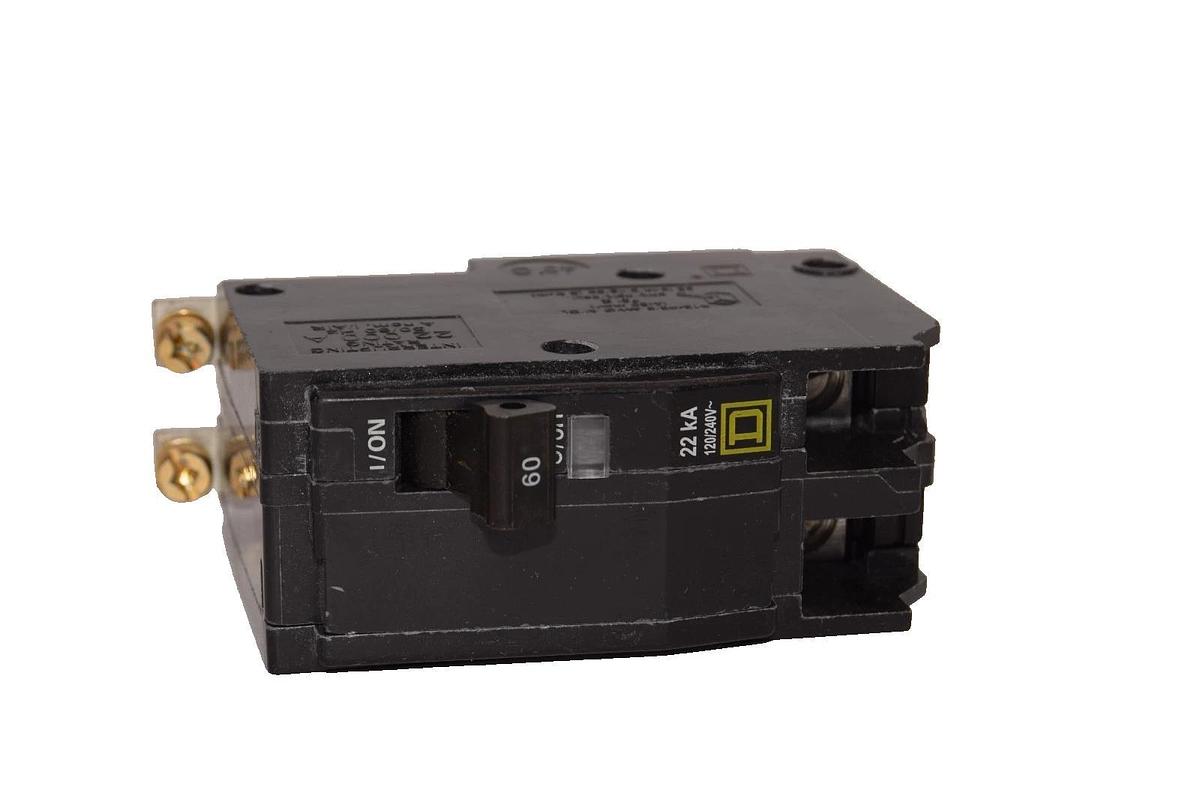 Used Square D 60A Circuit Breaker QOB260VH 60 Amp 2P 120/160V