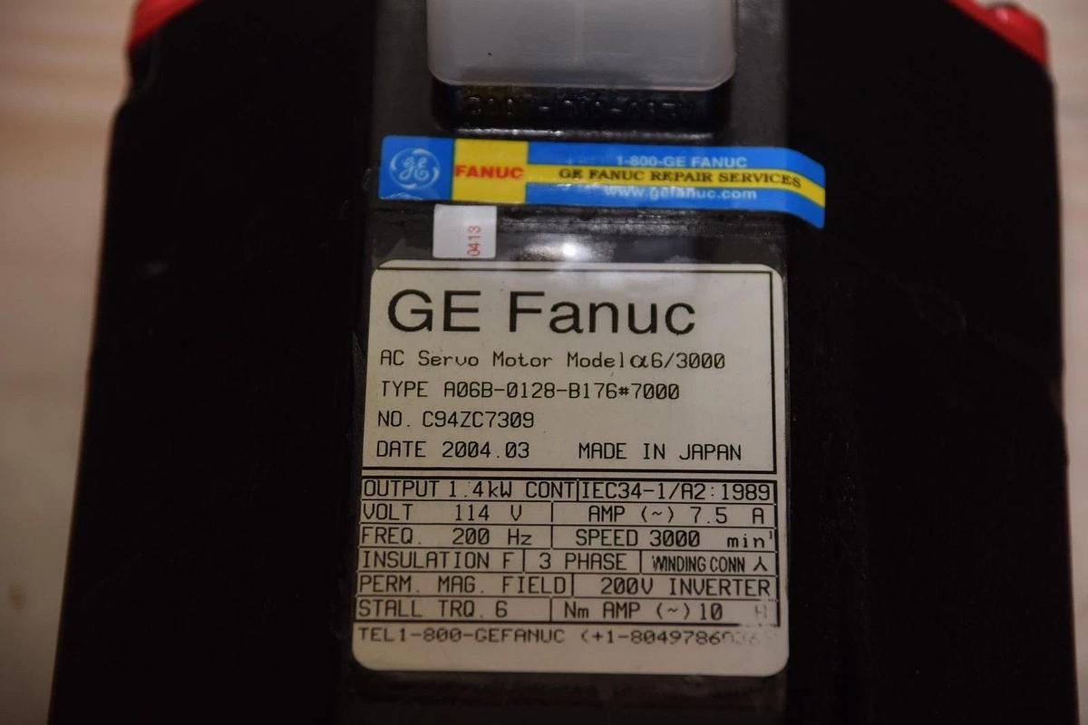 Refurbished FANUC Servo Motor A06B-0128-B176 #7000 A06B0128B176#7000 *Refurb*