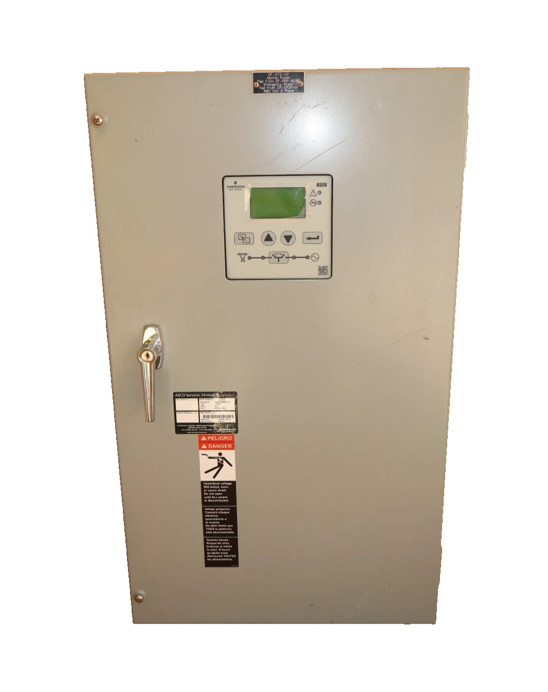 Asco Emerson Automatic Transfer Switch D03ATSA30030NGXC 30A 480v (New, take out)
