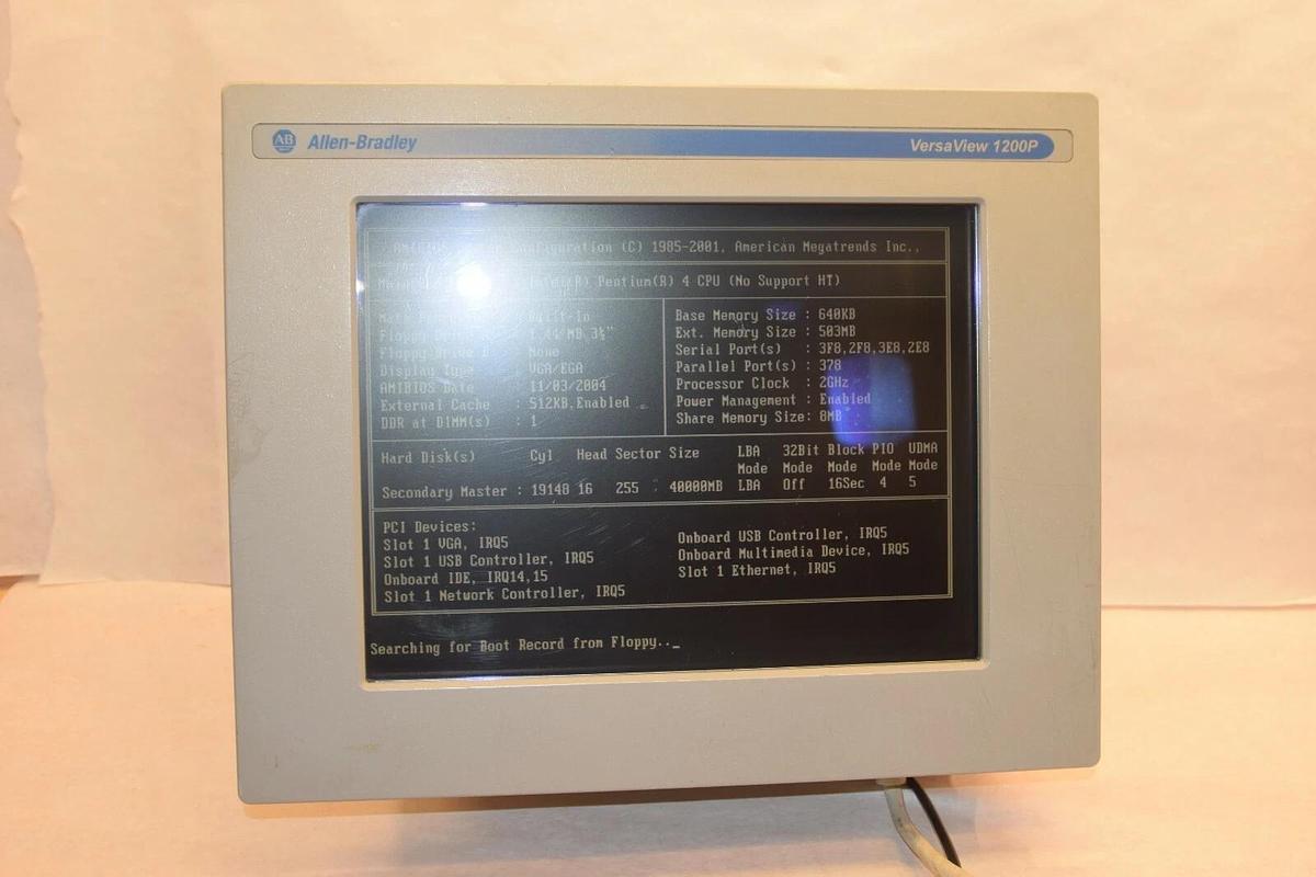 Used Allen Bradley 6181P-12NP2KH 6181P 12NP2KH VersaView 1200P   006S107-04-013