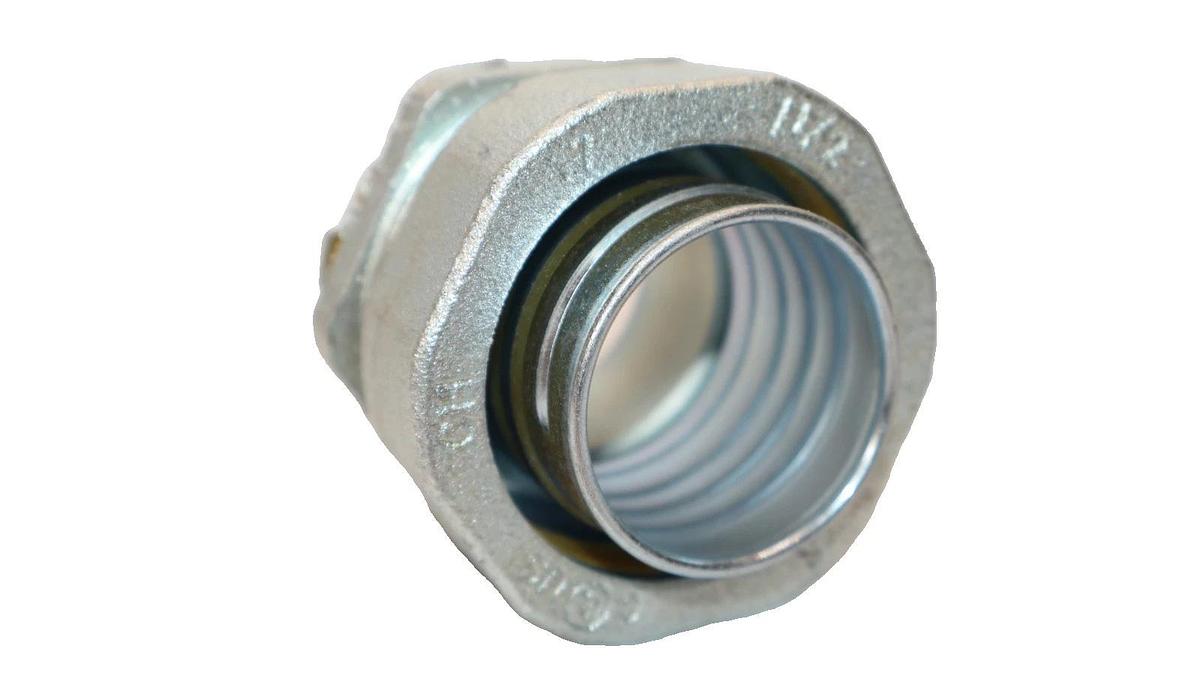 Crouse Hinds Liquidtight Straight Malleable Throat LT150 1-1/2" (New - Lot of 4)