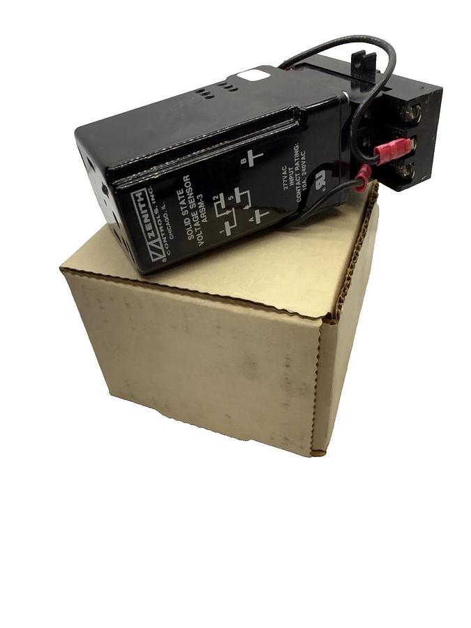 ZENITH K-1187 , K1187 ARSM-3 Solid State Voltage Sensor Relay, With Base (New)