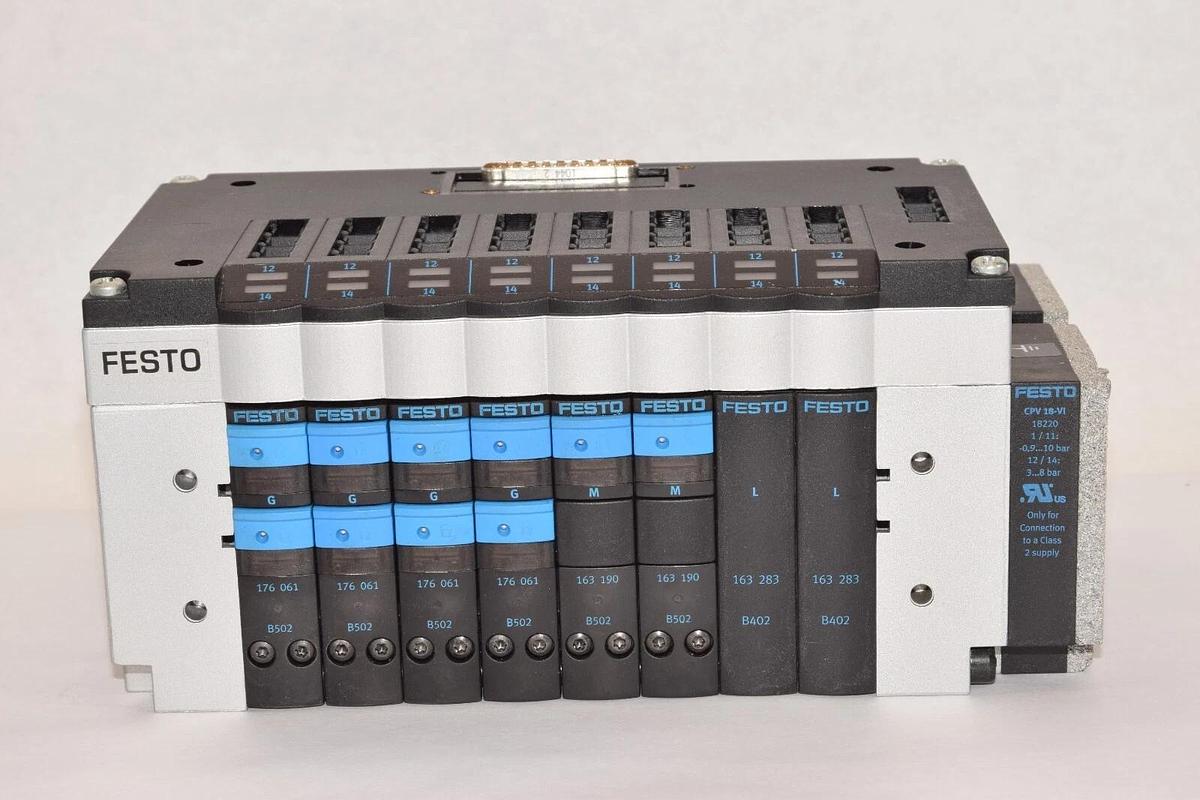 (NEW) FESTO CPV18-VI Valve Manifold With CPV18-GE-MP-8 Interface