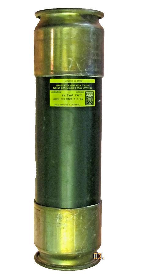Used GE CANADIAN GENERAL ELECTRIC FUSE EJ-2 D 328L492 GR19 EJ2D328L492GR19 6R 6 R