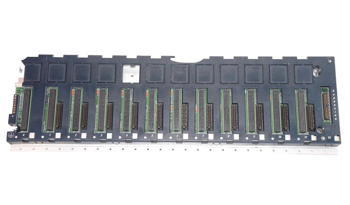 Used GE FANUC IC695CHS012-BA RX3i 12-Slot Backplane *Casing Cracked/Chipped*