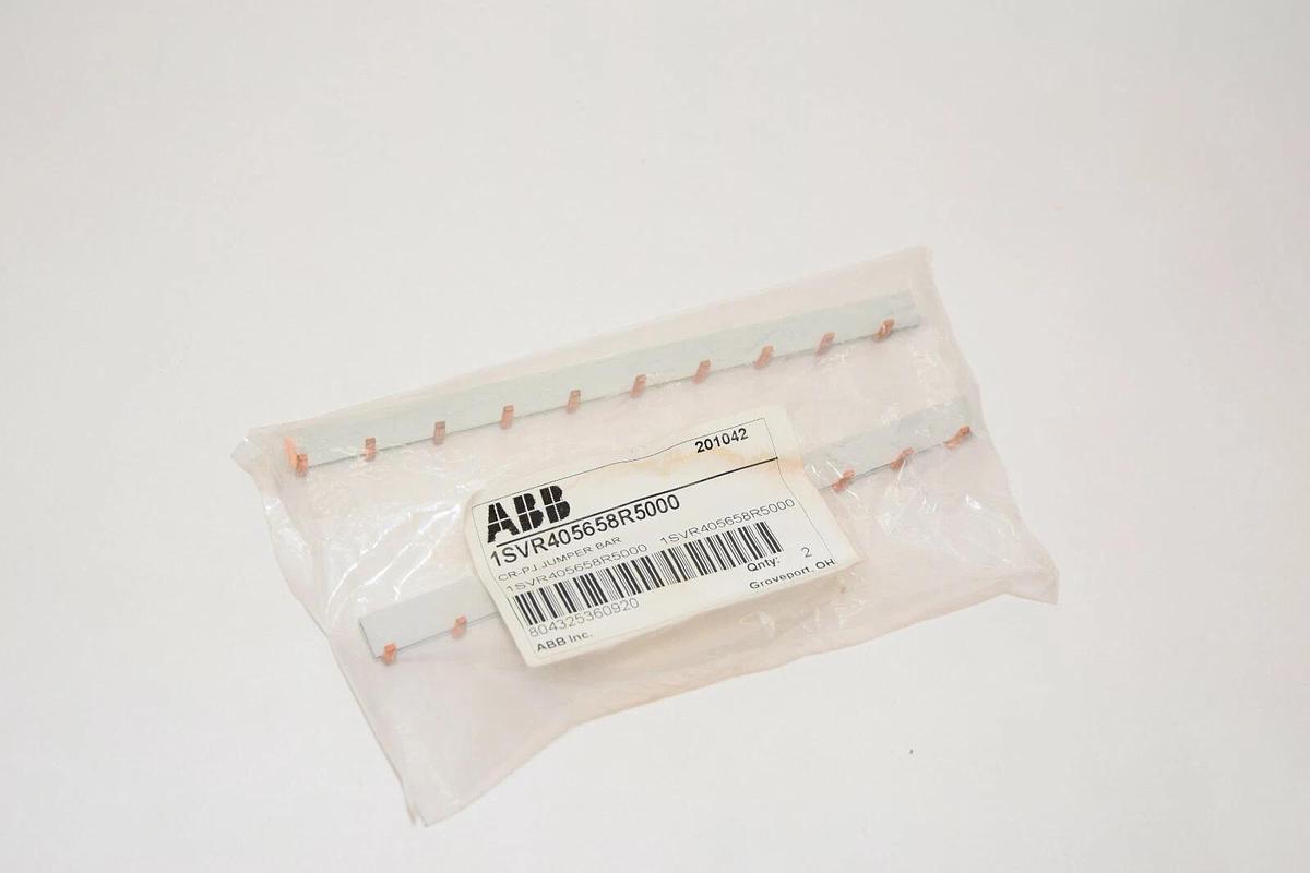 (NEW - Pack of 2) ABB 1SVR405658R5000 CR-PJ Jumper Bar